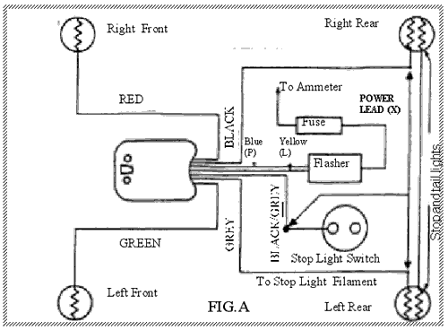 Turn Signal Wiring Diagram – Capitol A's wiring diagrams 74 nova 